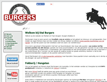 Tablet Screenshot of burgers-stables.nl