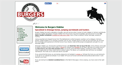 Desktop Screenshot of burgers-stables.com